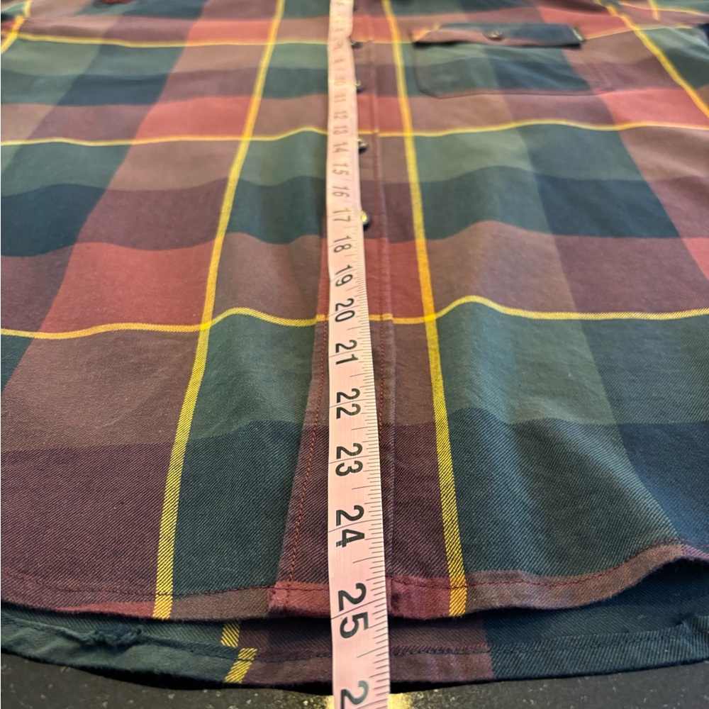 Ralph Lauren Double RL Burgundy and Green Plaid Shirt - Picture 10 of 11